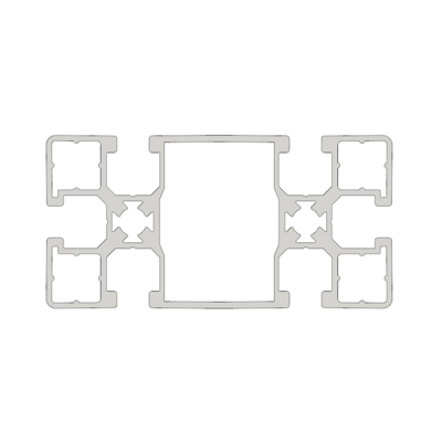 10-4590-0-36IN MODULAR SOLUTIONS EXTRUDED PROFILE<br>45MM X 90MM, CUT TO THE LENGTH OF 36 INCH